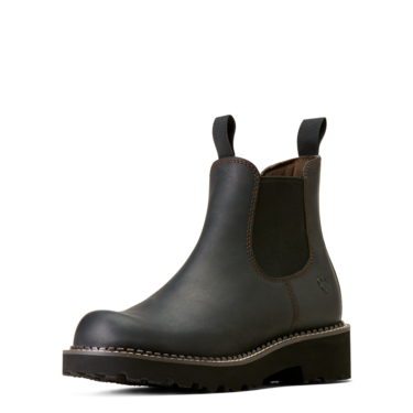 Ariat Women's Fatbaby Twin Gore Western Boots - Black Deertan