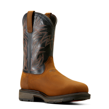 Ariat Men's WorkHog CSA Waterproof Composite Toe Work Boots - Dark Copper Brown