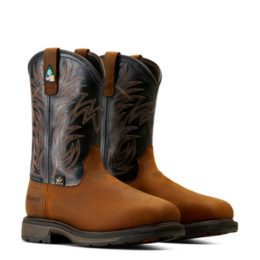 Ariat Men's WorkHog CSA Waterproof Composite Toe Work Boots - Dark Copper Brown