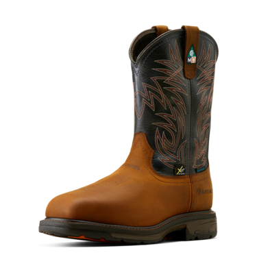 Ariat Men's WorkHog CSA Waterproof Composite Toe Work Boots - Dark Copper Brown