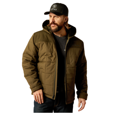 Ariat Men's Crius Hooded Insulated Jacket - Relic Heather