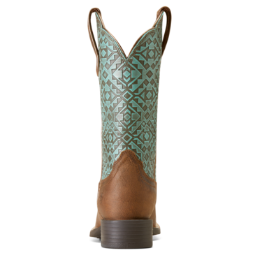 Ariat Women's Round Up Wide Square Toe Western Boot - Old Earth