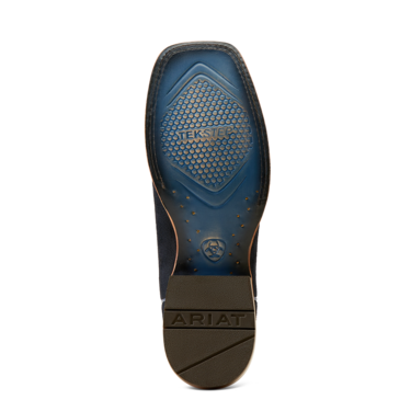 Ariat Men's Sting Western Boots - Indigo Roughout/Blanc