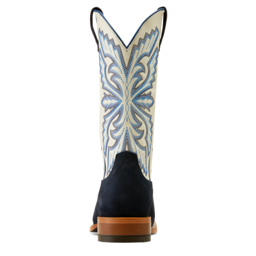 Ariat Men's Sting Western Boots - Indigo Roughout/Blanc