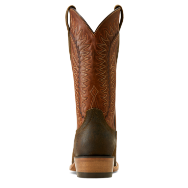 Ariat Men's Futurity Time Western Boots - Olive Roughout - Copper Crunch