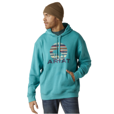 Ariat Men's In Motion Hoodie - Tile Blue