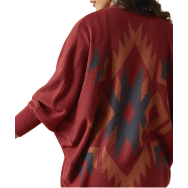 Ariat Women's Terra Cardigan Sweater - Burnt Russet