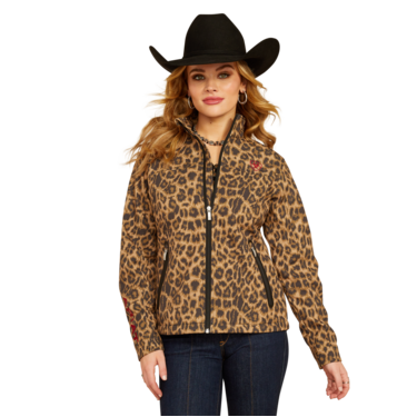 Ariat Women's Team Softshell Jacket - Lila Leopard