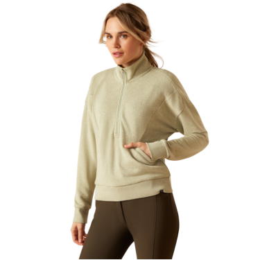 Ariat Women's Friday 1/2 Zip Sweatshirt - Heather Green