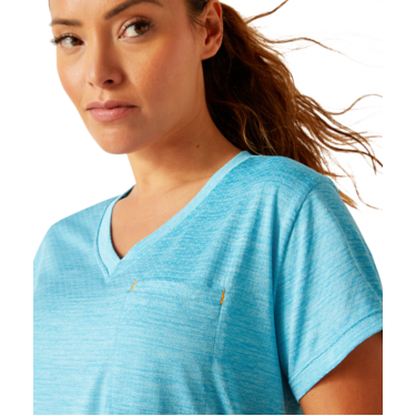 Ariat Women's Rebar Evolution Logo T-Shirt - Norse Blue