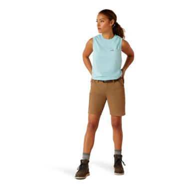 Ariat Women's Rebar Cotton Strong Bolt Tank - Arctic Blue