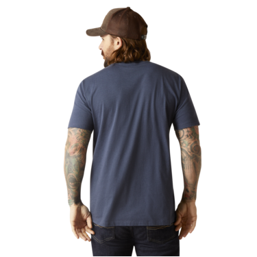 Ariat Men's USA Banner Shield T-Shirt - Navy Heather