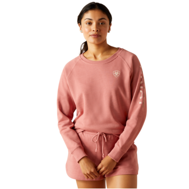 Ariat Women's Logo Sweatshirt - Dusty Rose