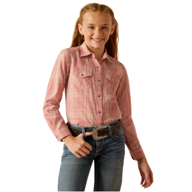 Ariat Girl's Nazca Snap Long Sleeve Shirt - Plaid