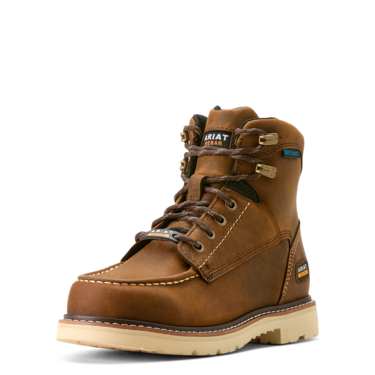 Ariat Women's Rebar Lift Waterproof Work Boot- Distressed Brown