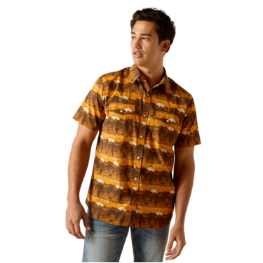 Ariat Men's Short Sleeve Heath Retro Fit Shirt