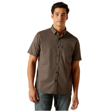 Ariat Men's Milo Stretch Modern Short Sleeve Fit Shirt - Black