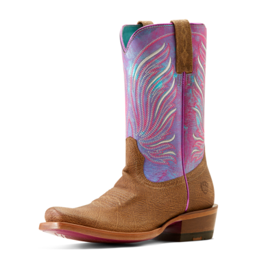 Ariat Women's Futurity Dash Western Boot- Scratched Tan