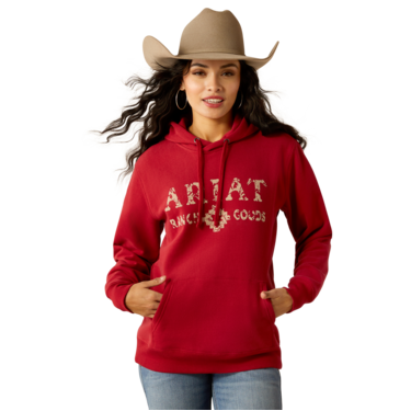 Ariat Women's Ranch Goods Hoodie - Red