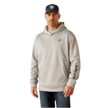 Ariat Men's Tek Fleece 2.0 Camo Pocket Hoodie - Grey Heather