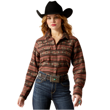 Ariat Women's Everyday Western Long Sleeve Shirt - Soft Silt Serape Print