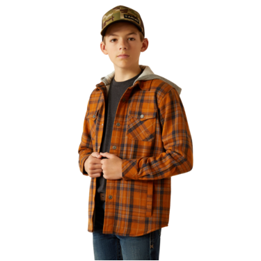 Ariat Boy's Harvey Retro Shirt Jacket - Roasted Pecan