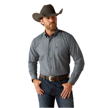 Ariat Men's Chip Classic Fit Long Sleeve Shirt- Chambray