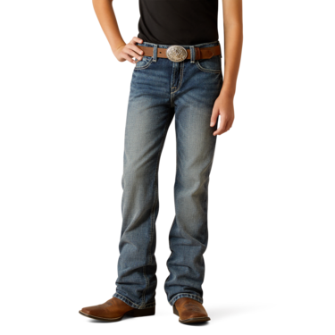 Ariat Boy's B4 Relaxed Challenger Boot Cut Jeans - Durango