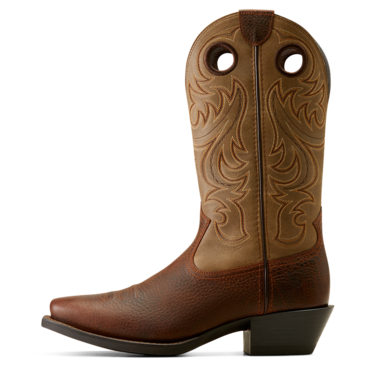 Ariat Men's Sport Wide Square Toe Western Boots - Brown Oiled Rowdy