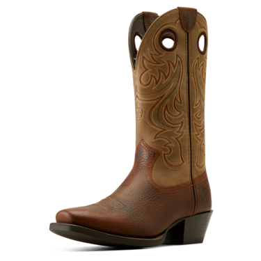 Ariat Men's Sport Wide Square Toe Western Boots - Brown Oiled Rowdy