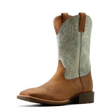 Ariat Men's Sport Wide Square Toe Cowboy Boot - Earth