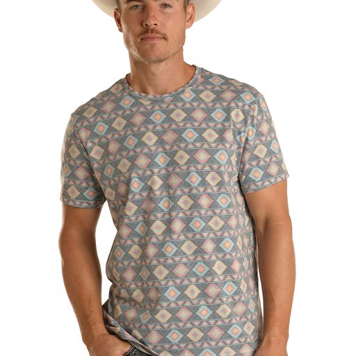 Rock & Roll Unisex All Over Print Tee - Blue