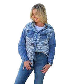 Rowdy Crowd Women's Button Up Shirt - Buffalo Desert