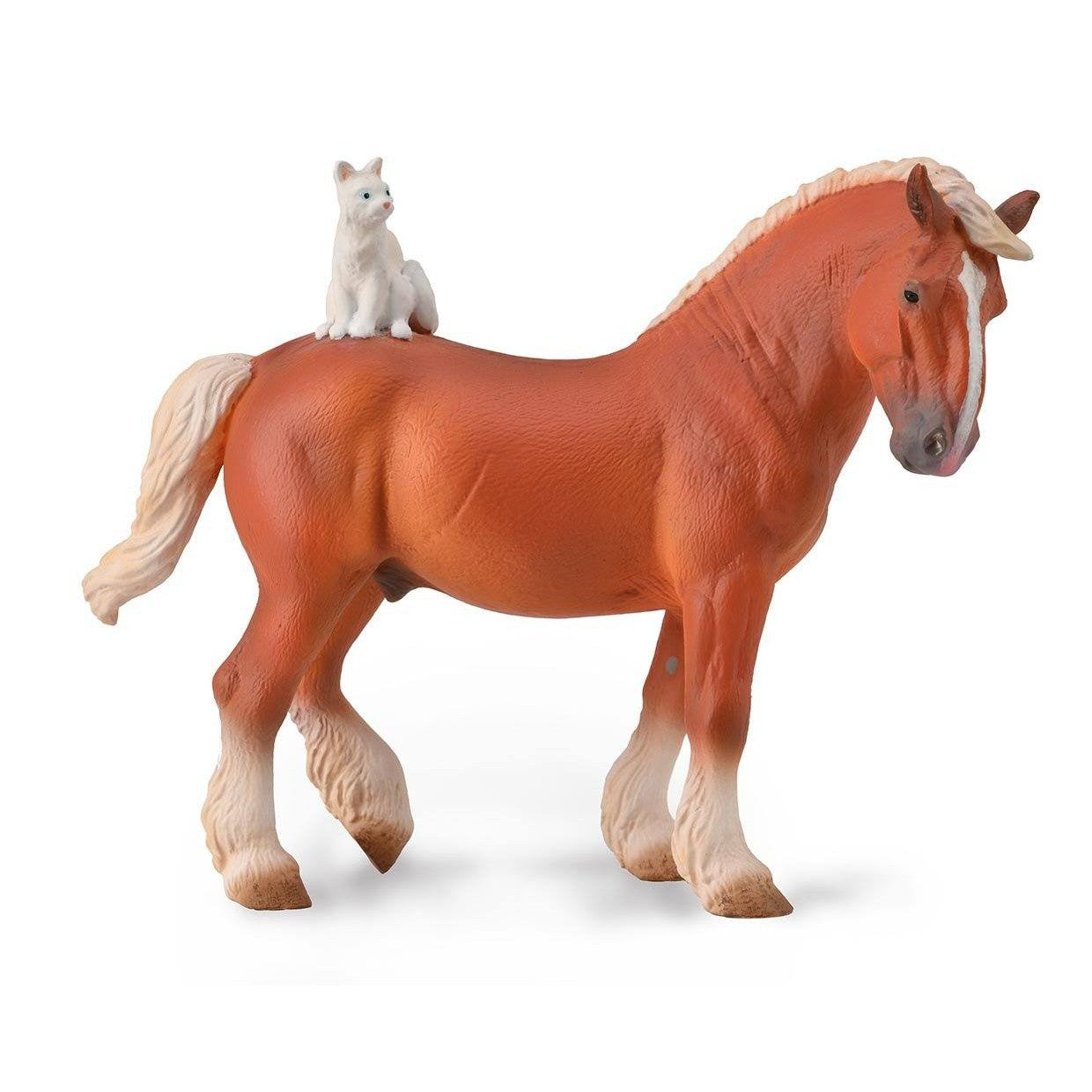 Breyer Kid's by Collecta Draft Horse with Cat