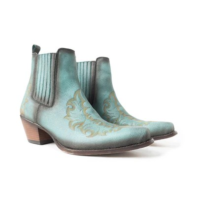 Myra Women's Dearling Ranch Booties- Teal