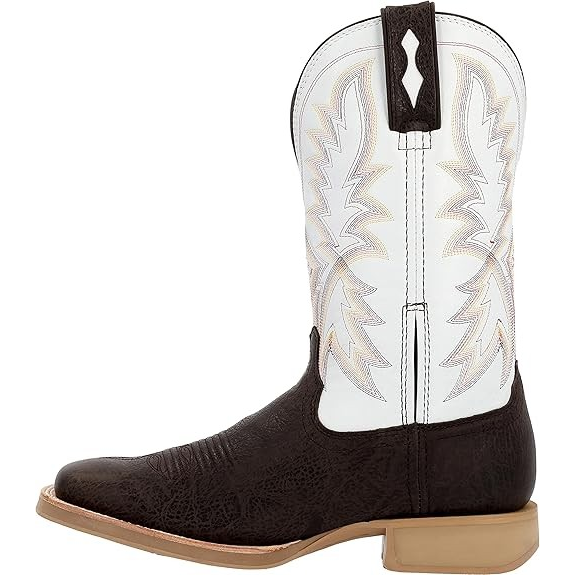 **Durango Men's Oth 12" Western Boot Chocolate Brown/White