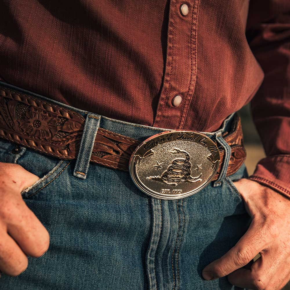 Montana Silversmiths Two-Tone Liberty Belt Buckle