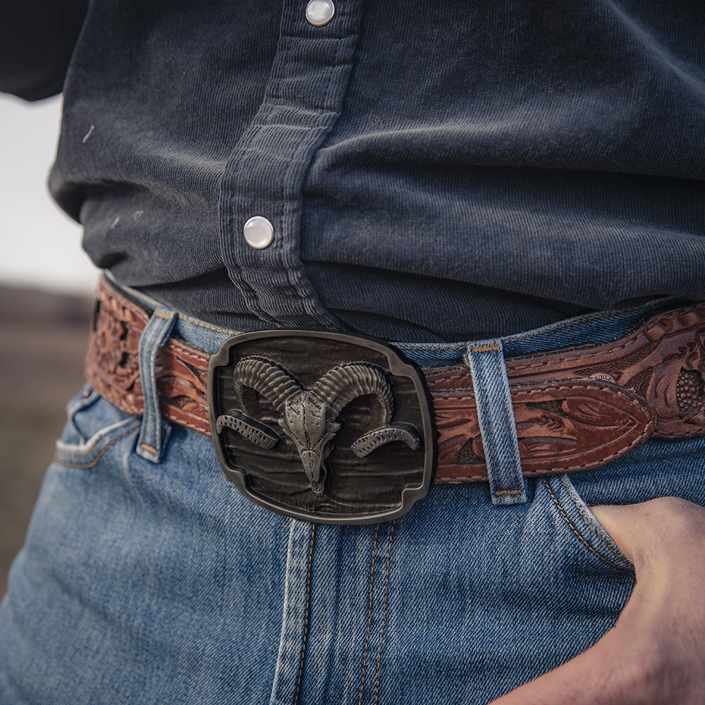Rocky Mountain Bighorn Sheep Attitude Buckle