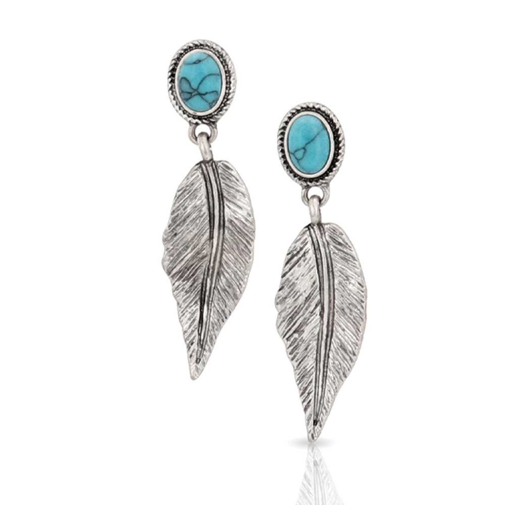 Montana Silversmith Feather Light Turquoise Earrings