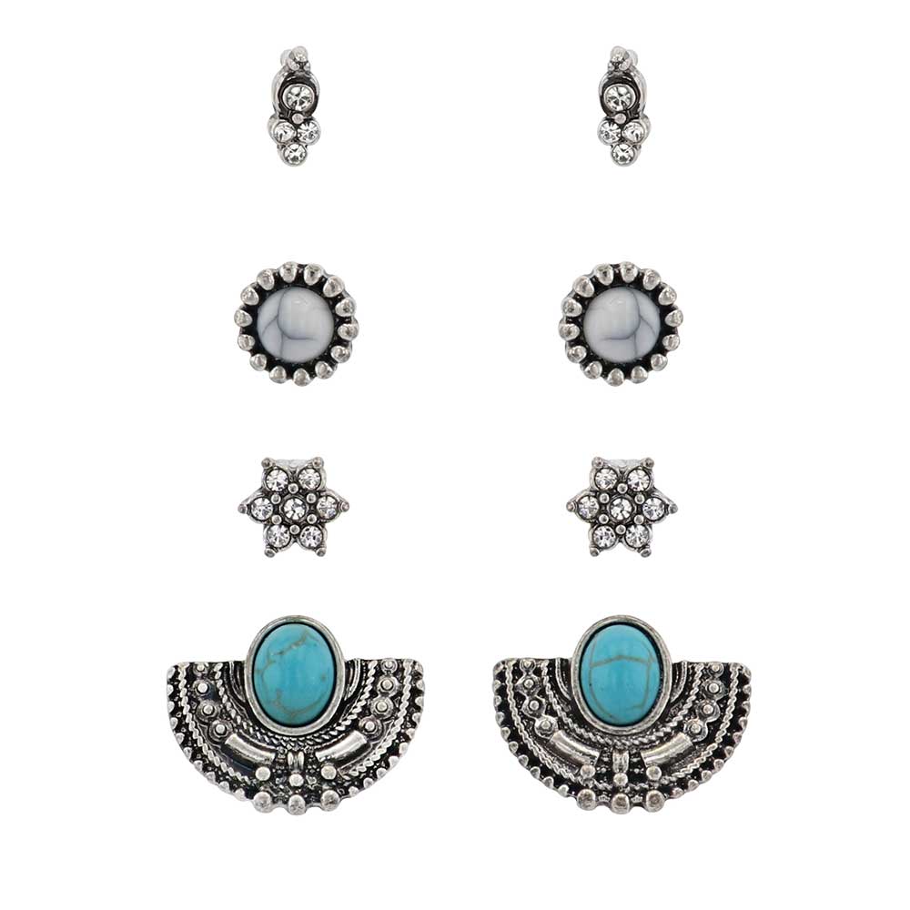 Montana Silversmith Women's Gleam and Glimmer Attitude Earring Set