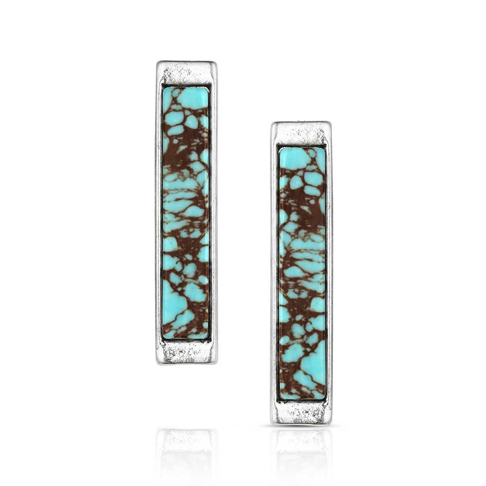 Montana Silversmith Hanging TQ Bar Earrings