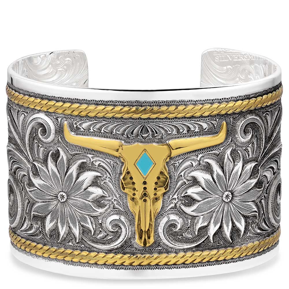 Montana Silversmiths - Longhorn Bitterroot Bracelet