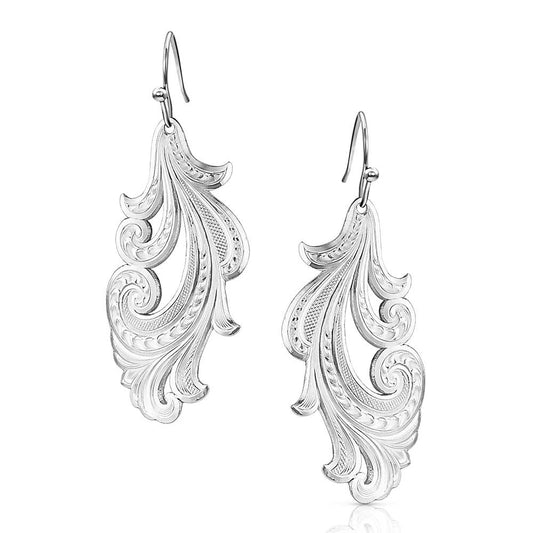 Montana Silversmiths Silver Filigree Drop Earrings