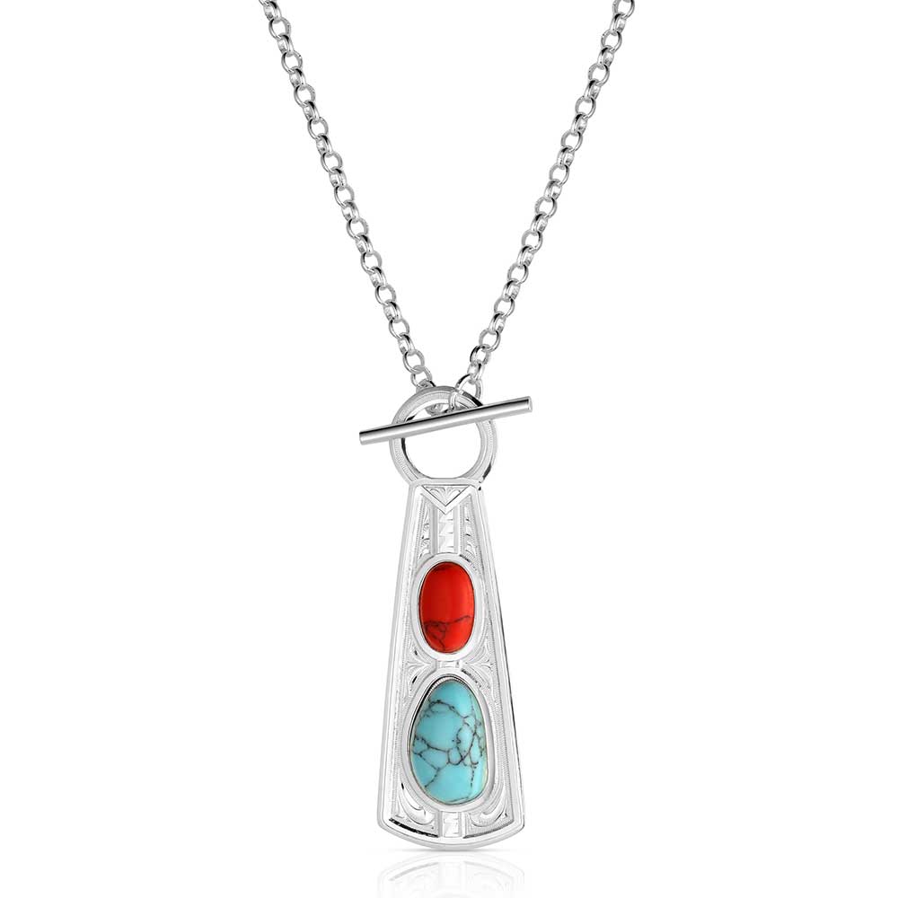Montana Silversmith S/P  2 Stone Necklace