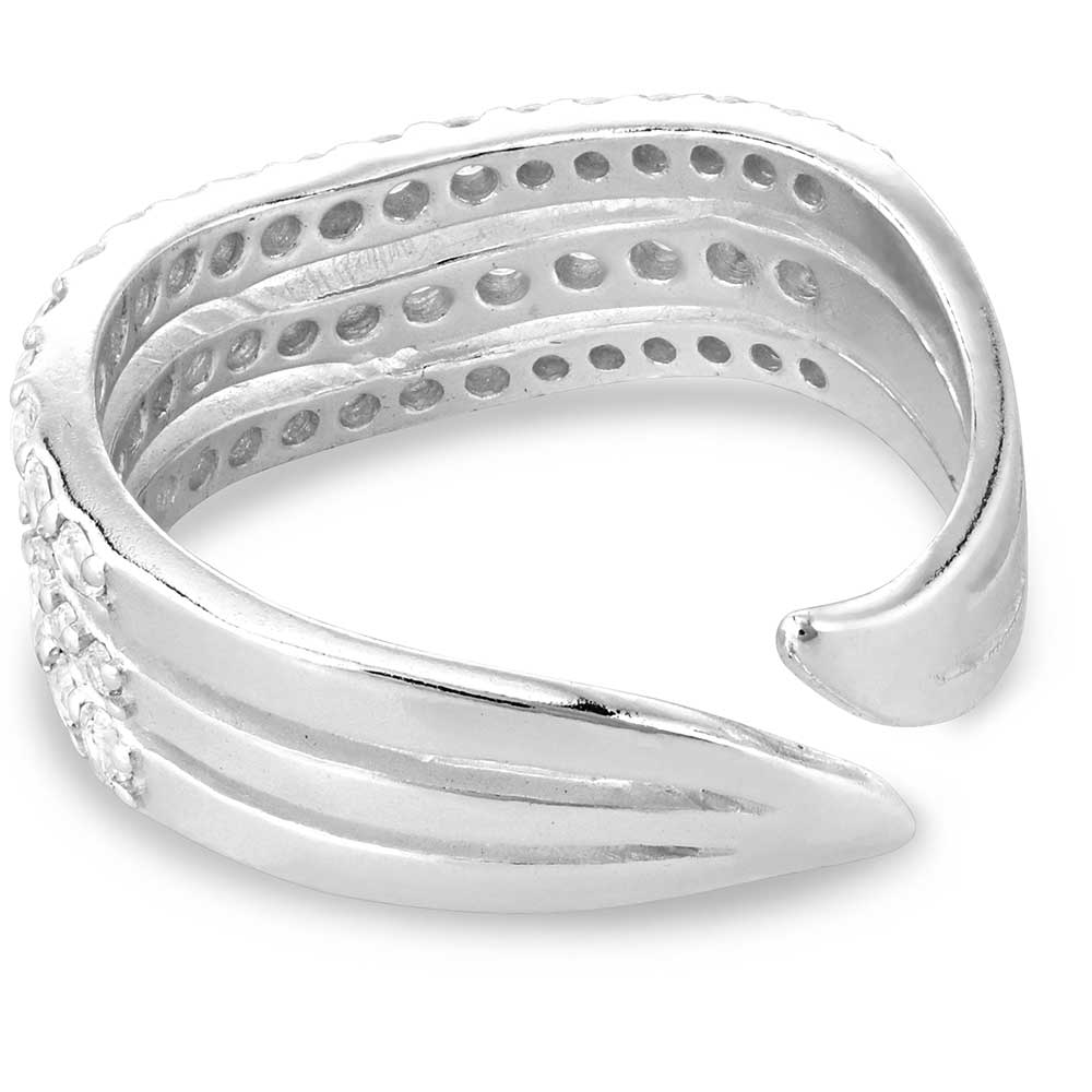 Montana Silver Calm Waters Crystal Open Ring