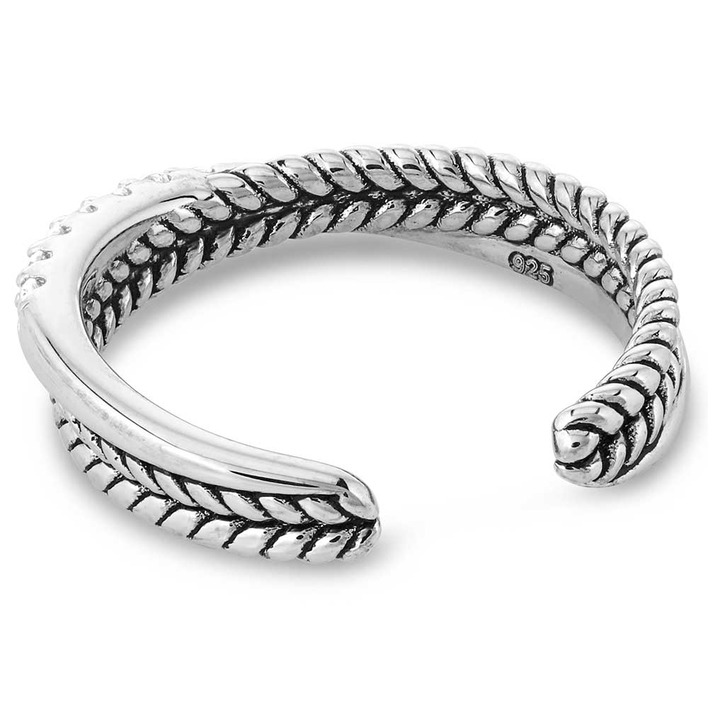 Montana Silversmith Crystal Crossover Open Ring