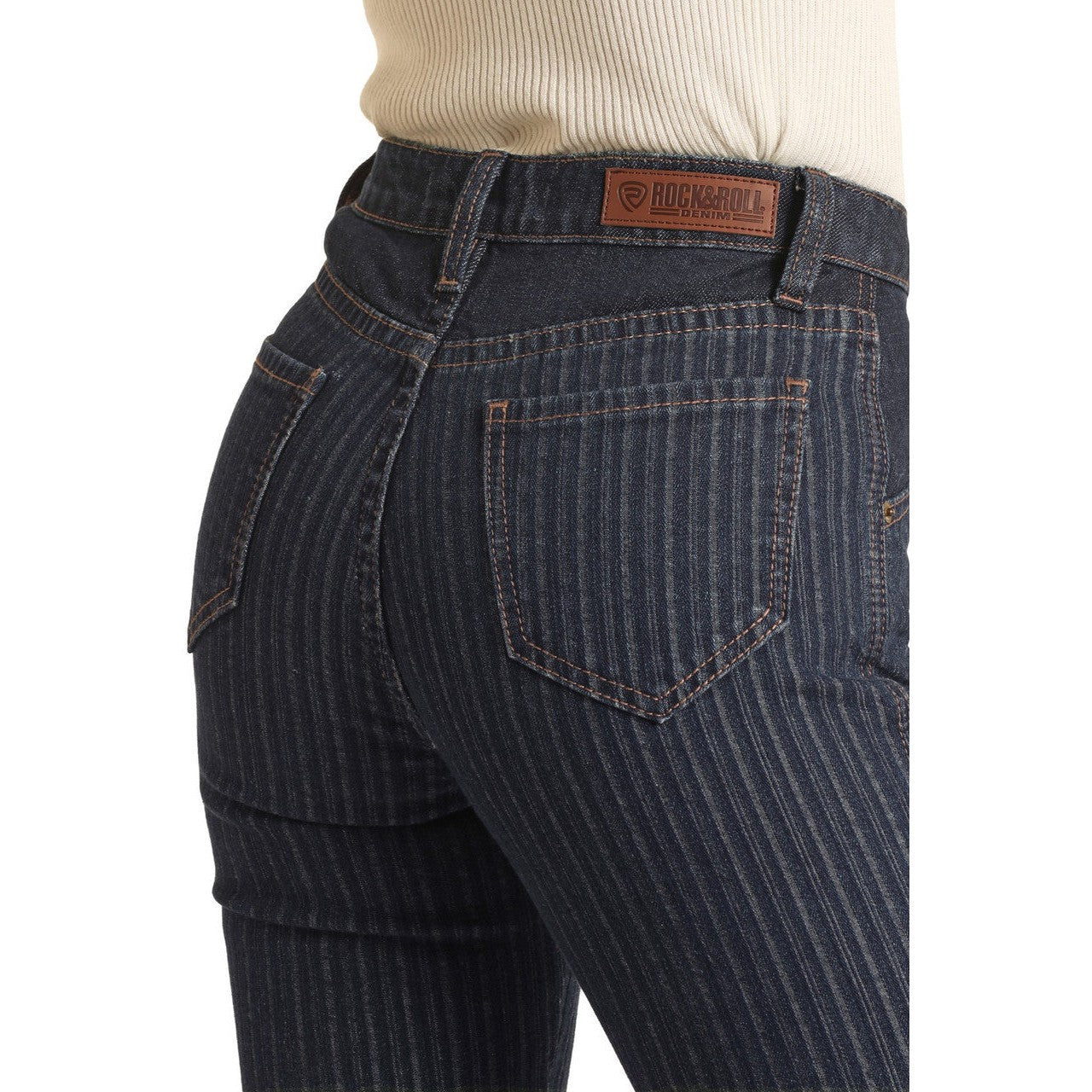 Rock & Roll Women's High Rise Stretch Bootcut Jeans - Dark Wash - Irvine Tack & Western Wear