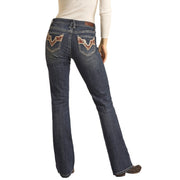 Rock & Roll Ladies Light Vintage Mid Rise Extra Stretch Bootcut Jeans  W1-3543 - Stockyard Style