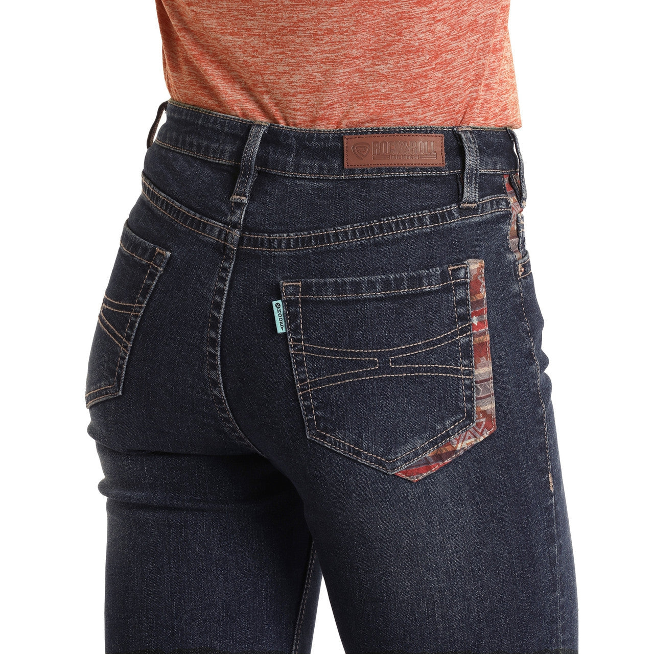 Hooey Women's High Rise Extra Stretch Bootcut Jeans - Dark Vintage