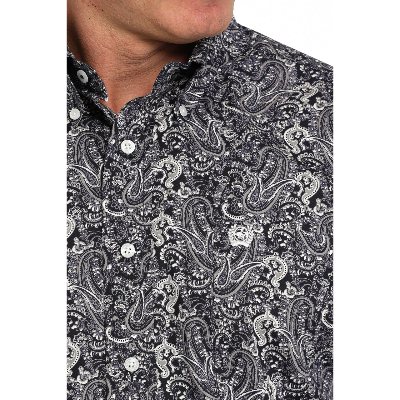 Cinch Men's Long Sleeve Print Shirt- Multi
